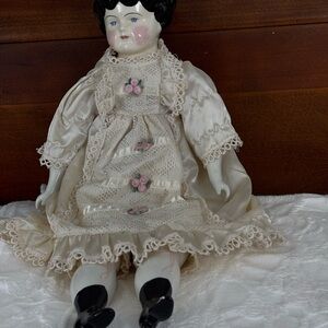 Antique German Low Brow China Doll